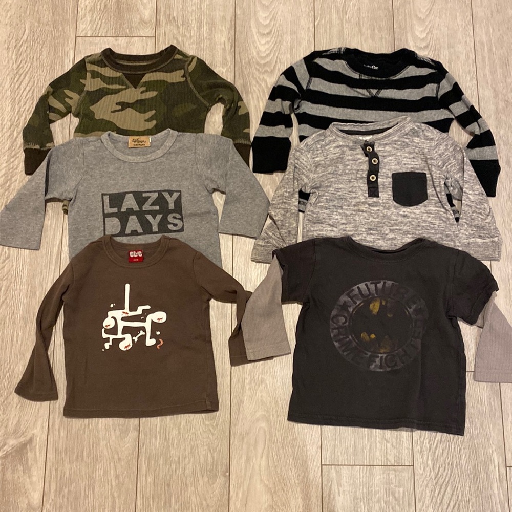 Long sleeve bundle! All size 12-18 mo! Baby gap, Old Navy, H&M brands included!